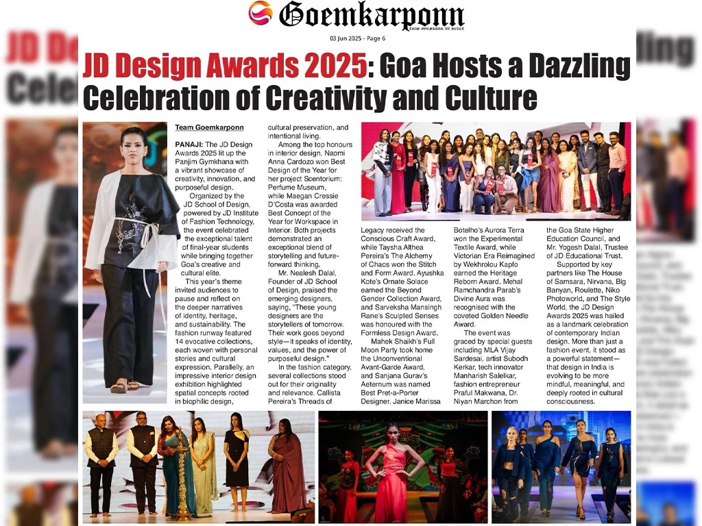 JD Design awards 2025 Goa